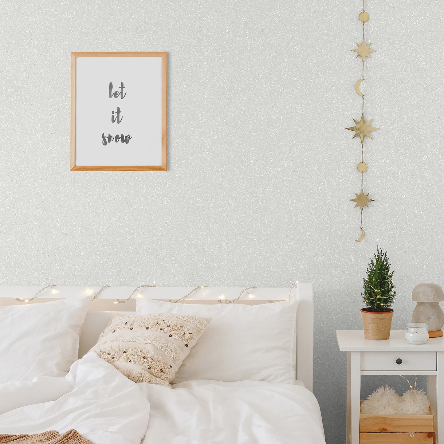 Pearl White Glitter Contact Paper