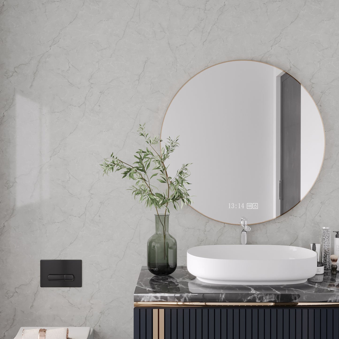 Light Grey Marble Peel and Stick Contact Paper