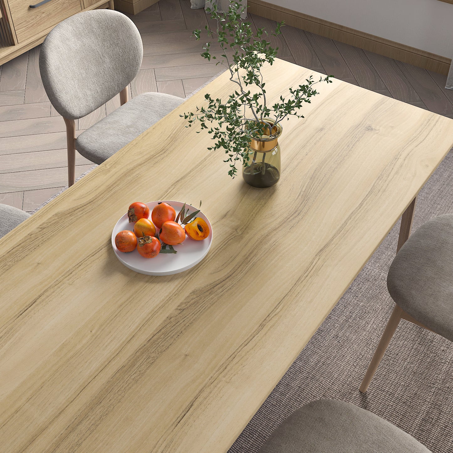 Light Oak Wood Grain Contact Paper