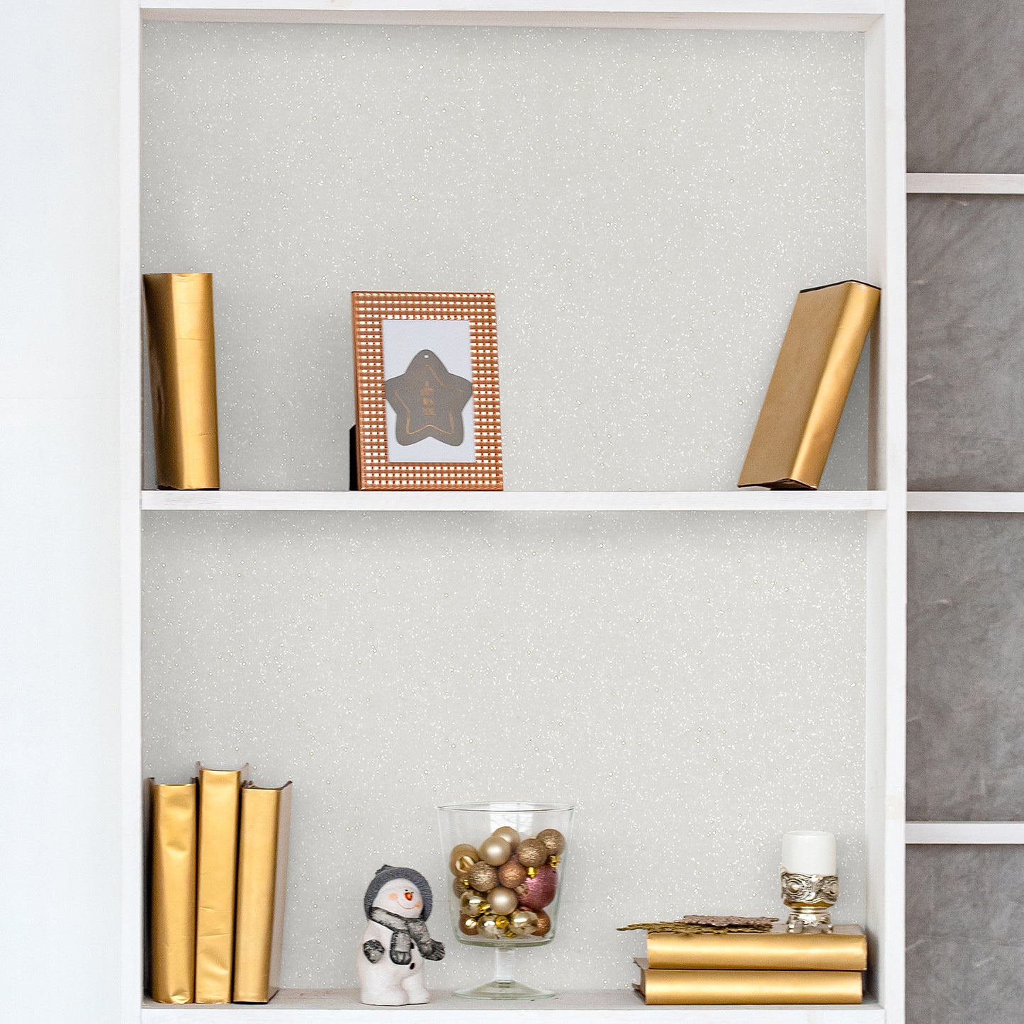 Pearl White Glitter Contact Paper