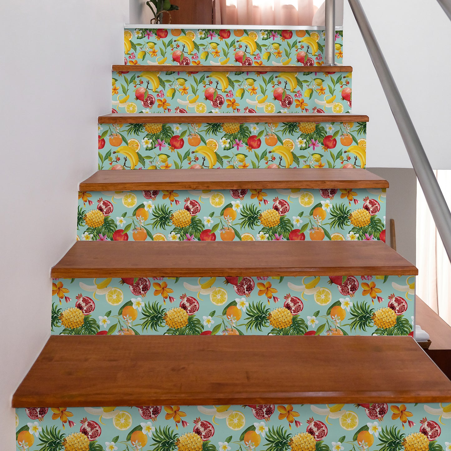 Decorative Lemon Citrus Floral Wallpaper
