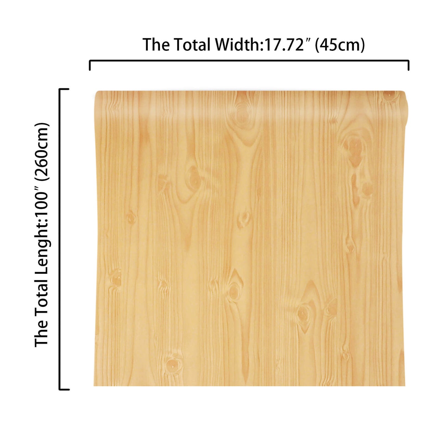 17.7in-wide-100in-long-yellow-wood-vinyl-paper-roll