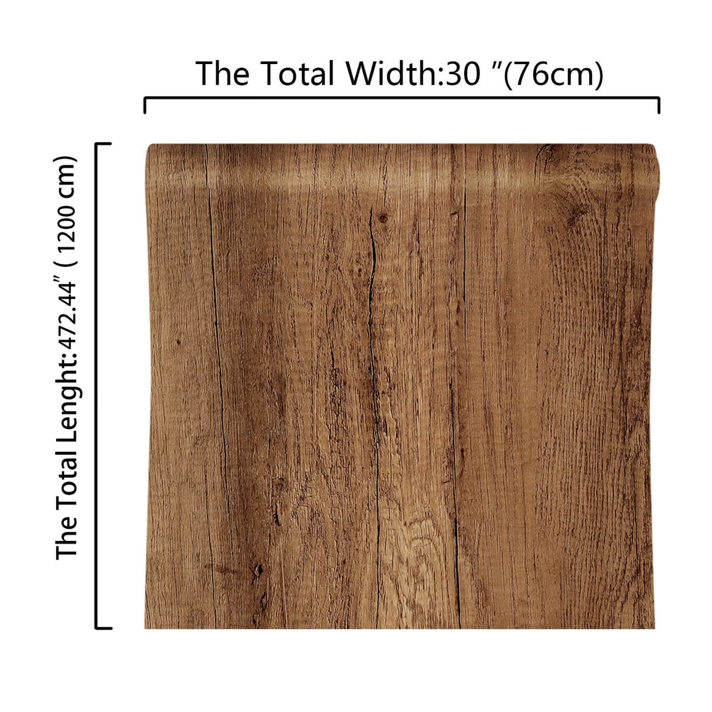 30in-wide-472in-long-brown-wood-vinyl-paper-roll