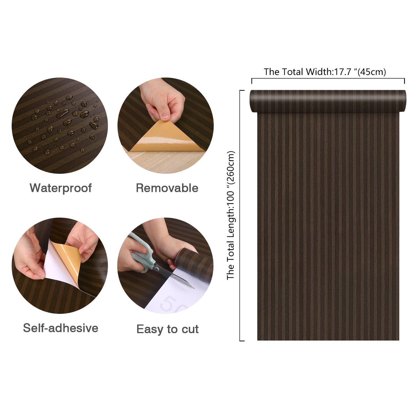 Brown Wooden Slats Wallpaper