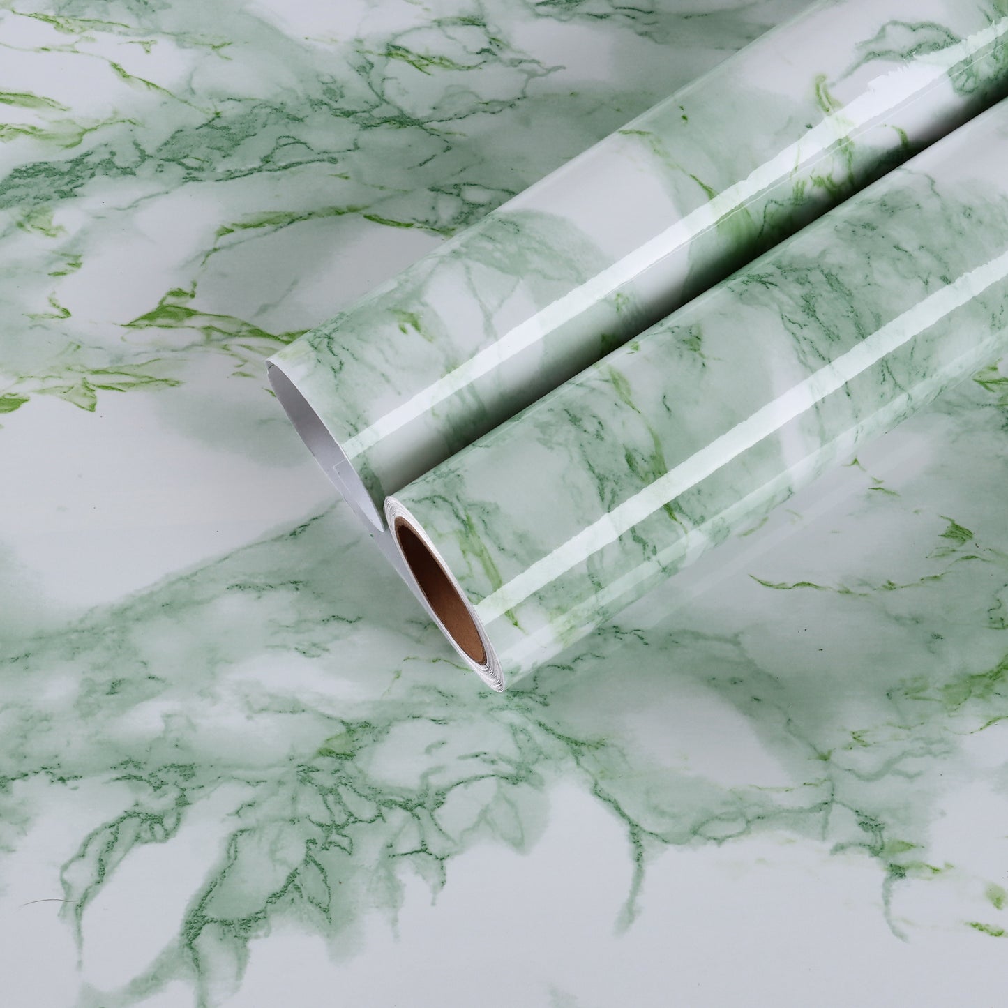 Green Marble Peel and Stick Contact Paper