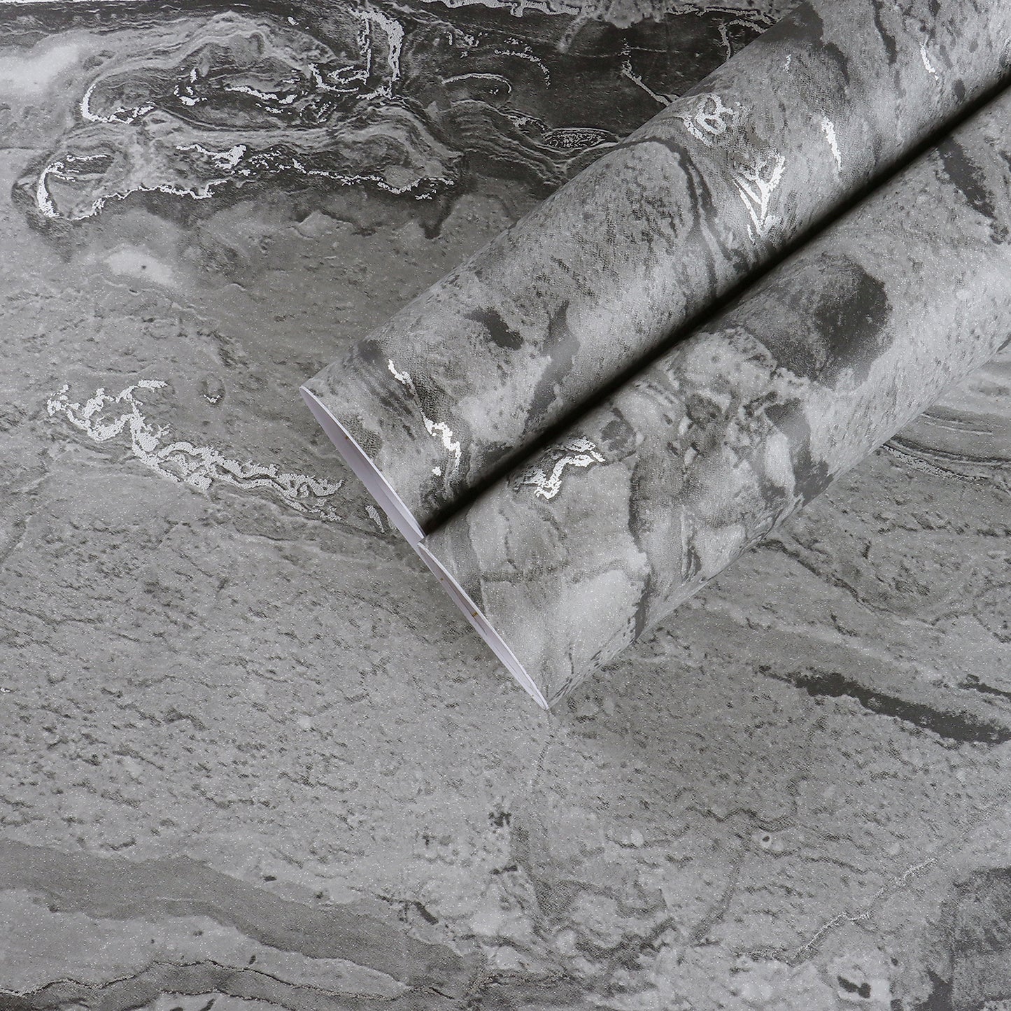 Matte Grey Marble Wallpaper