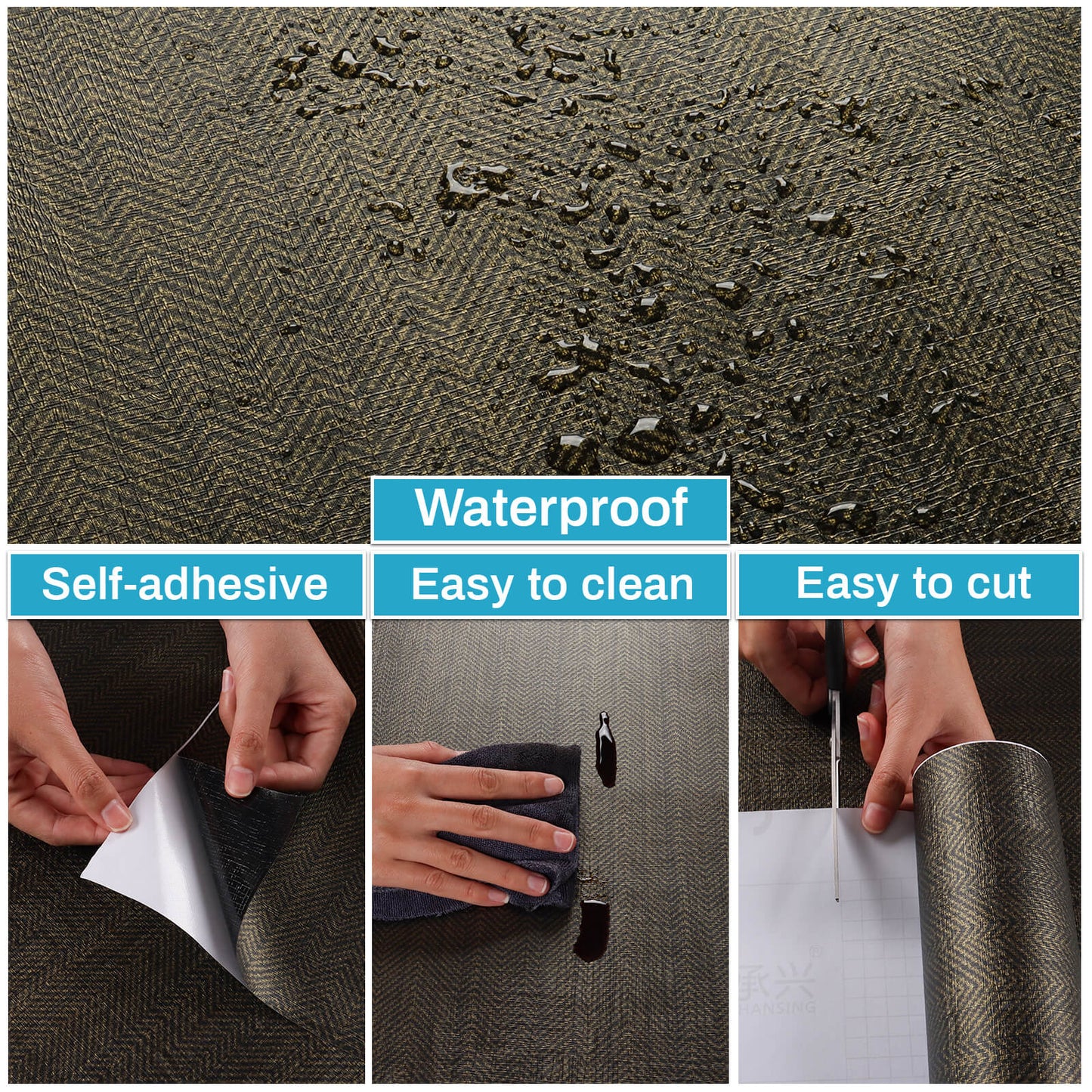 black-grasscloth-wallpaper-features-easy-to-clean-and-cut