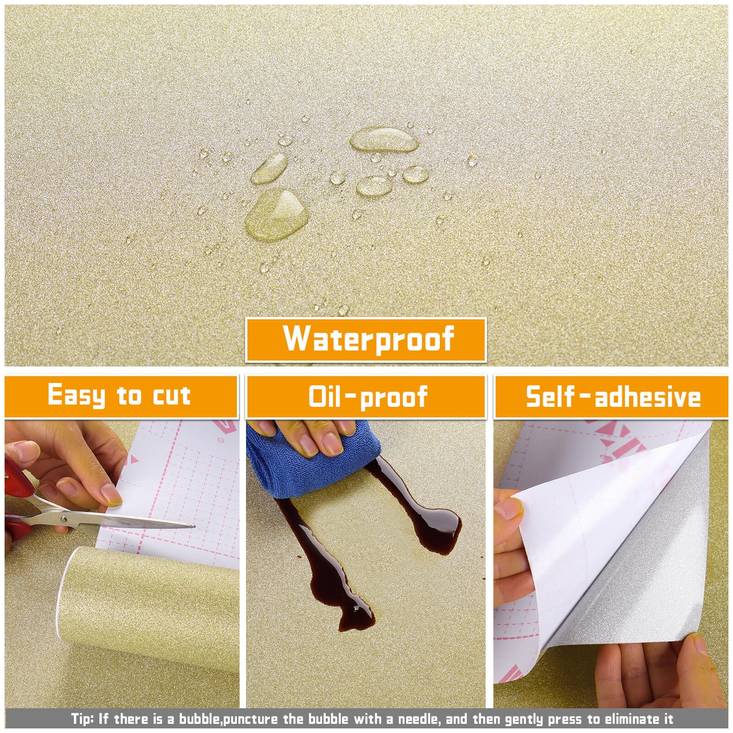 champagne-glitter-wallpaper-features-easy-to-cut-waterproof