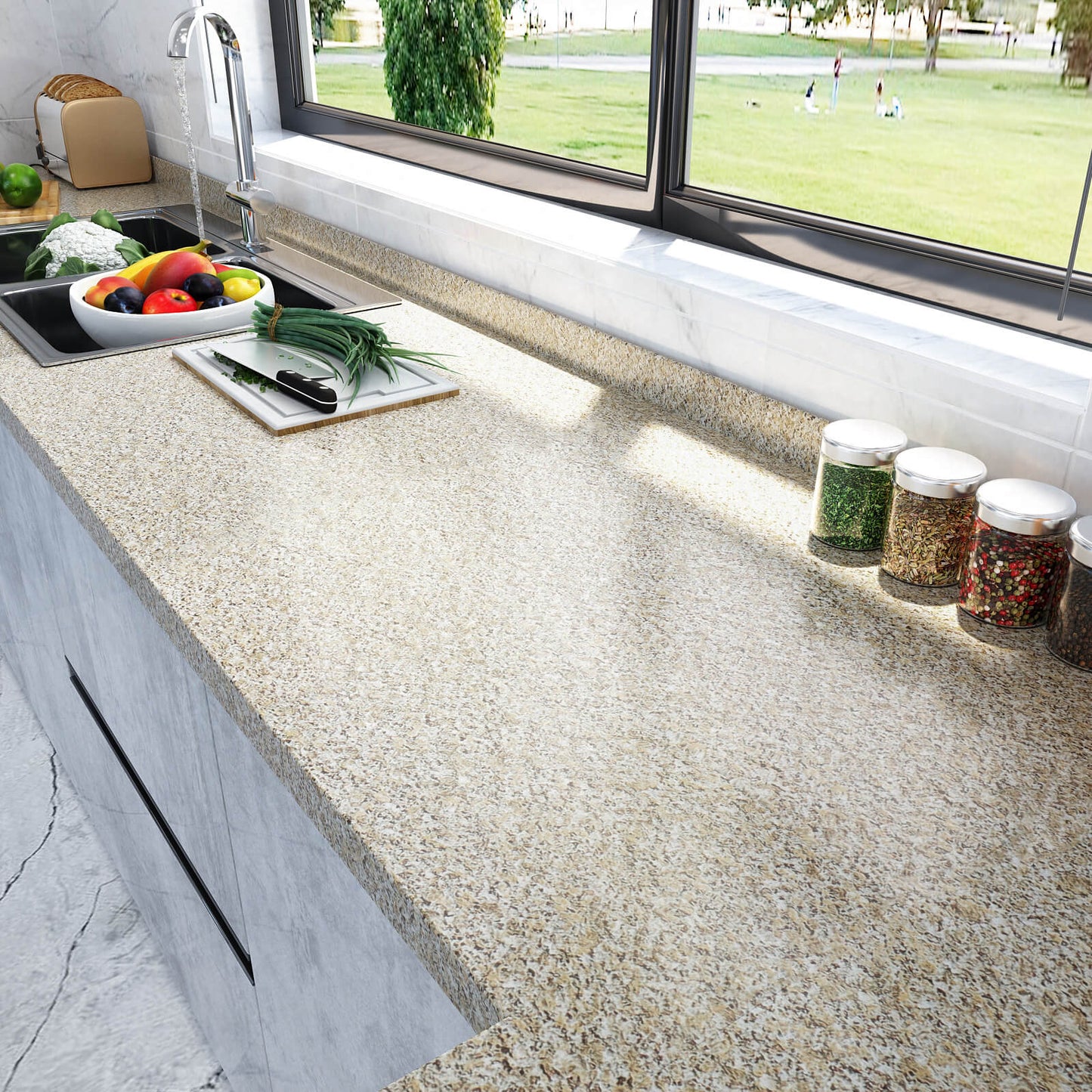 peel-and-stick-brown-granite-wallpaper-for-kitchen
