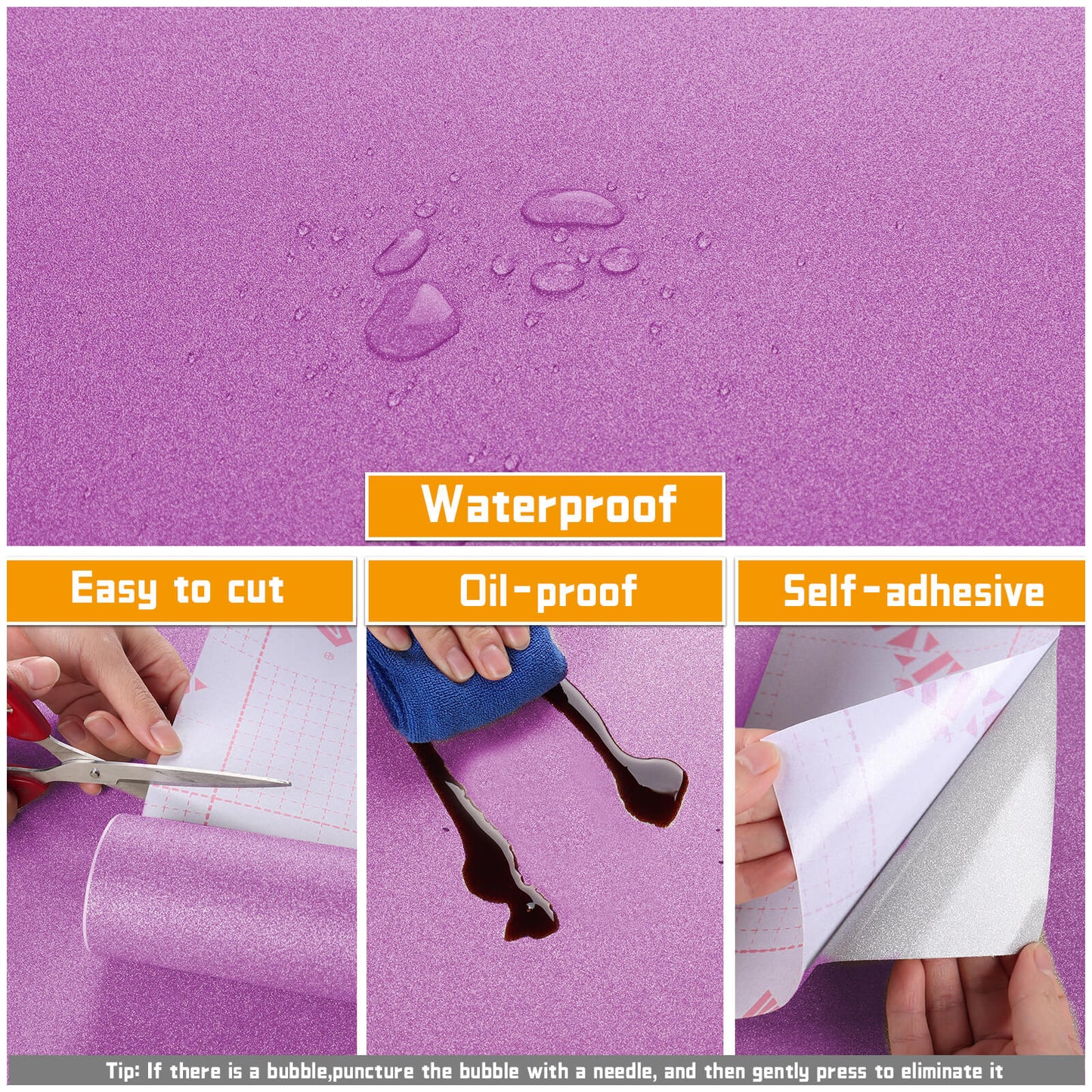 purple-glitter-wallpaper-features-easy-to-cut-waterproof