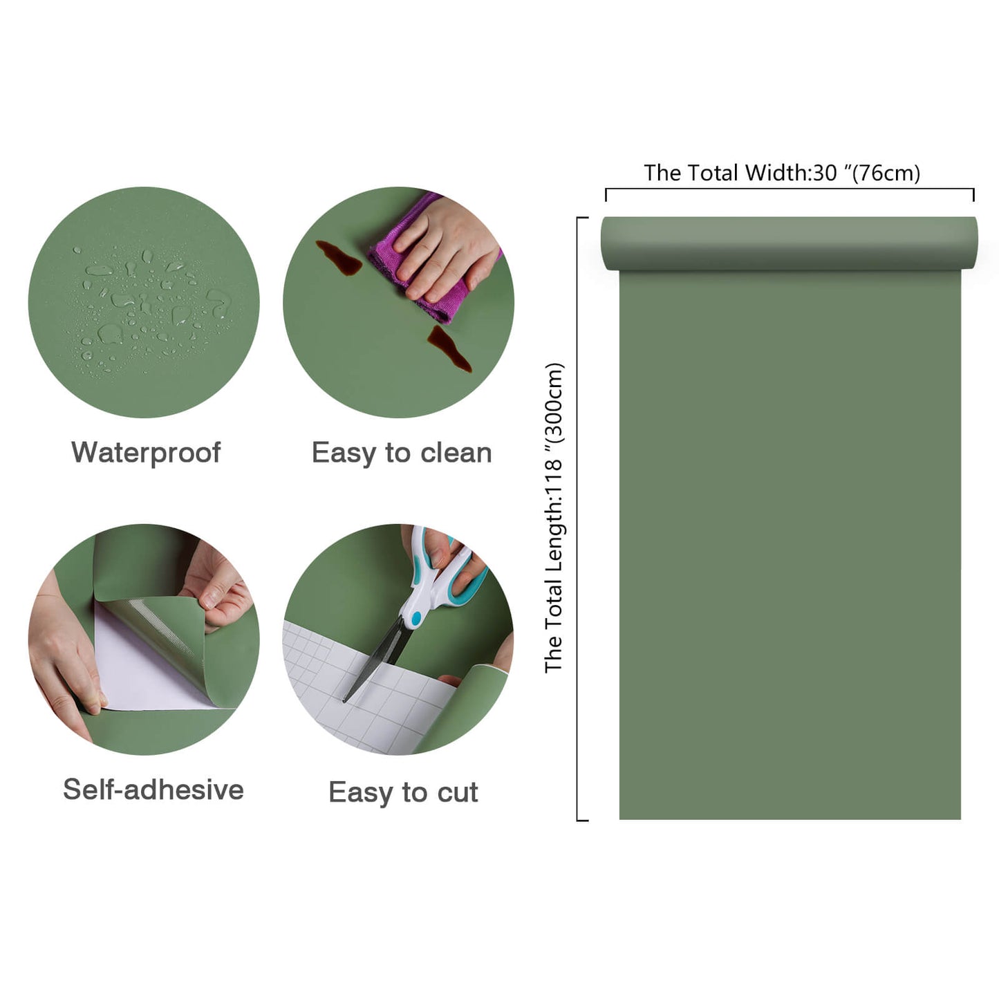 30in-wide-118in-24.6sq-ft-matte-green-adhesive-vinyl-roll