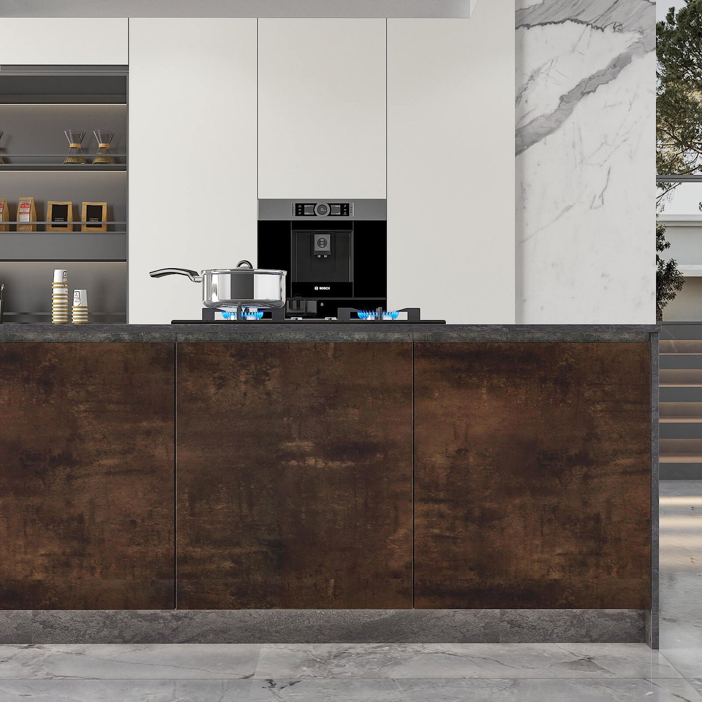 glue-free-faux-cement-concrete-wallpaper-for-kitchen-island