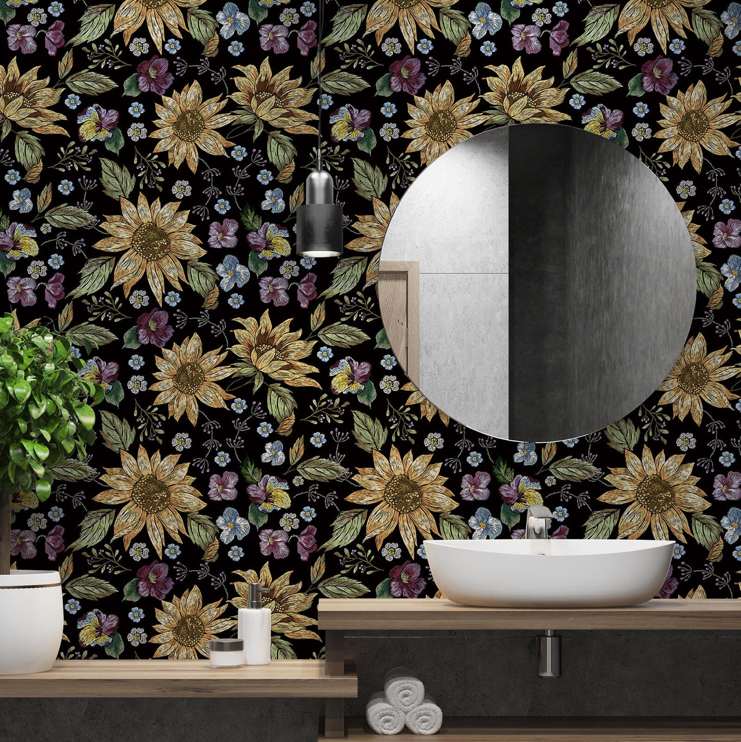 waterproof-peel-and-stick-bathroom-wallpaper