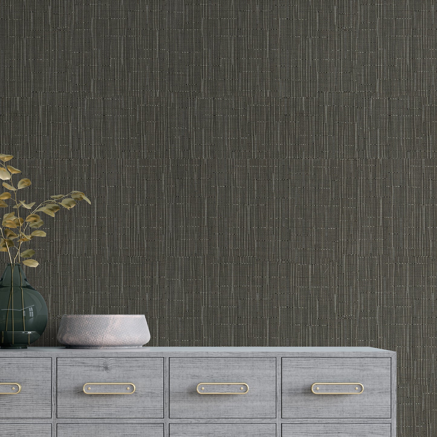 Grey Faux Grasscloth Contact Paper