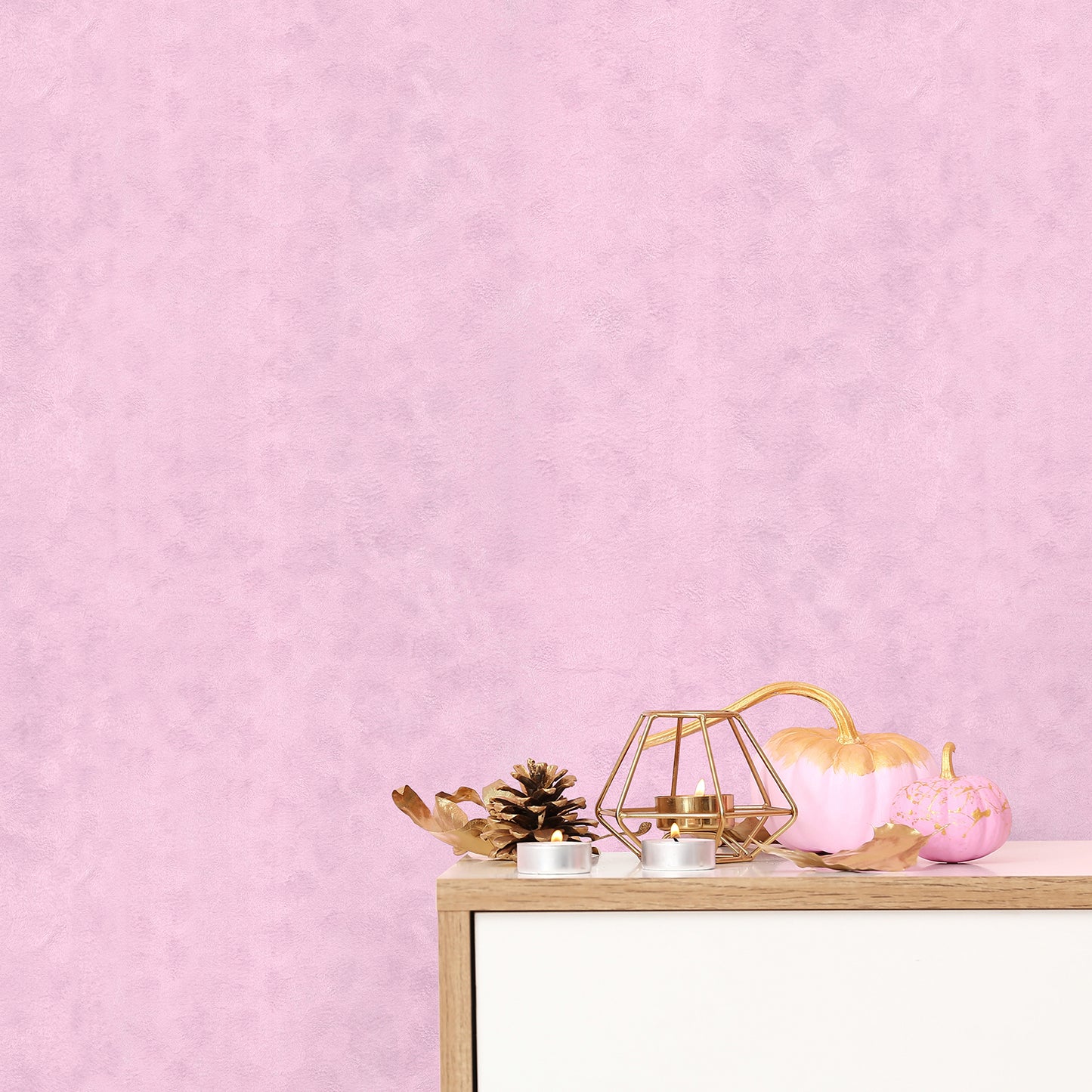 Light Pink Removable Velvet Wallpaper