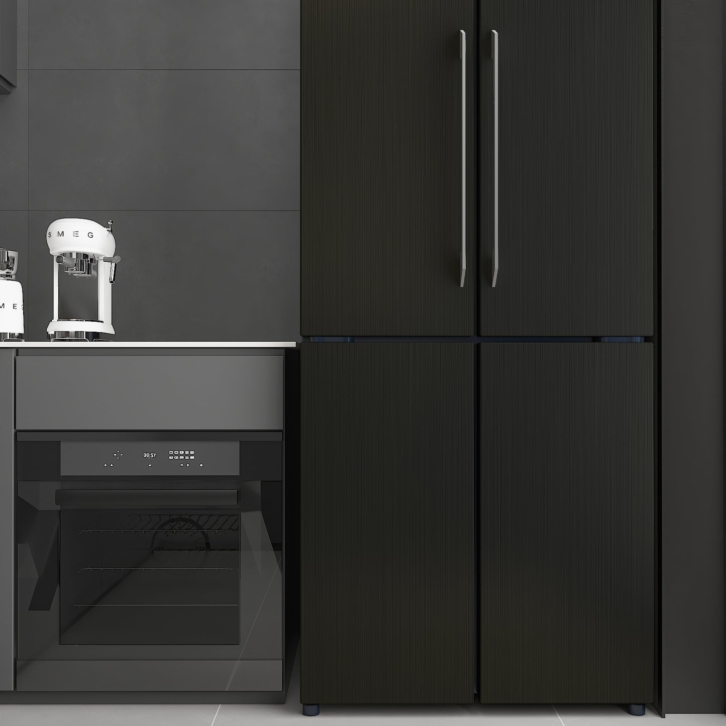 Bronze Black Brushed Stainless Steel Contact Paper