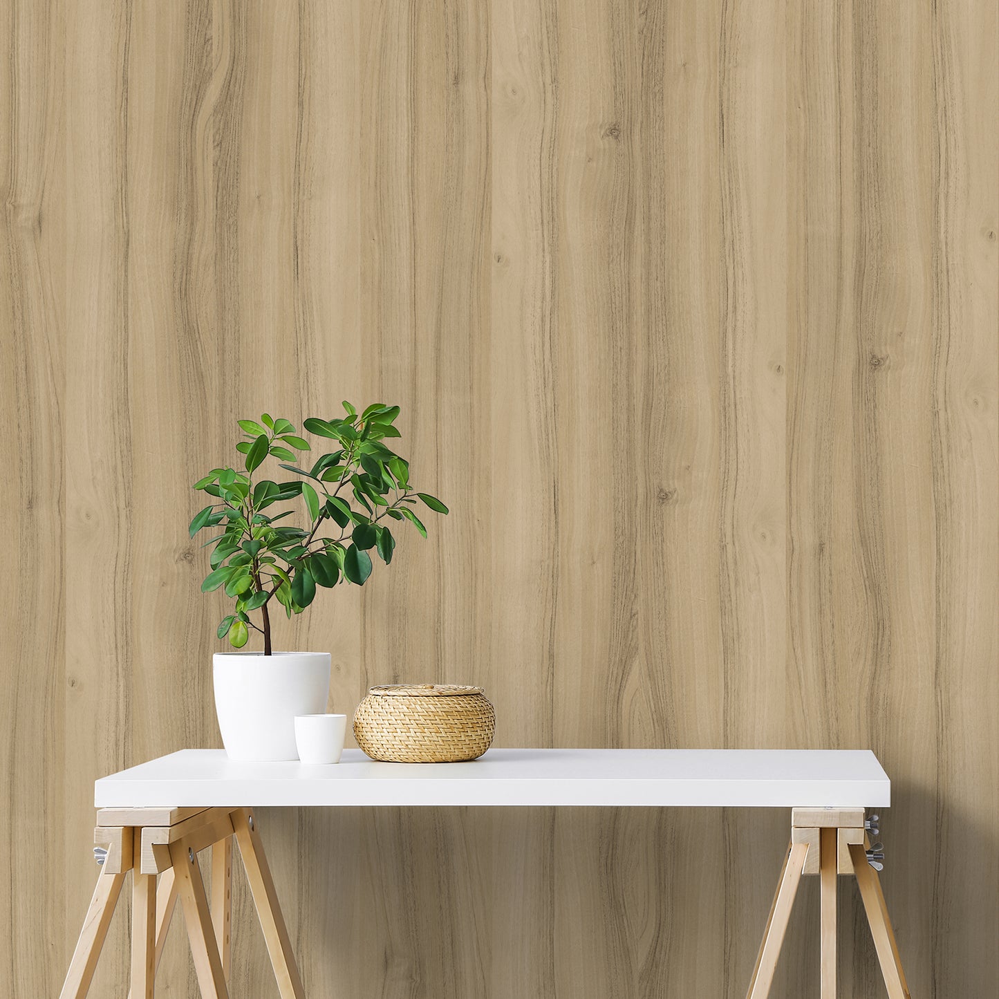 Light Oak Wood Grain Contact Paper