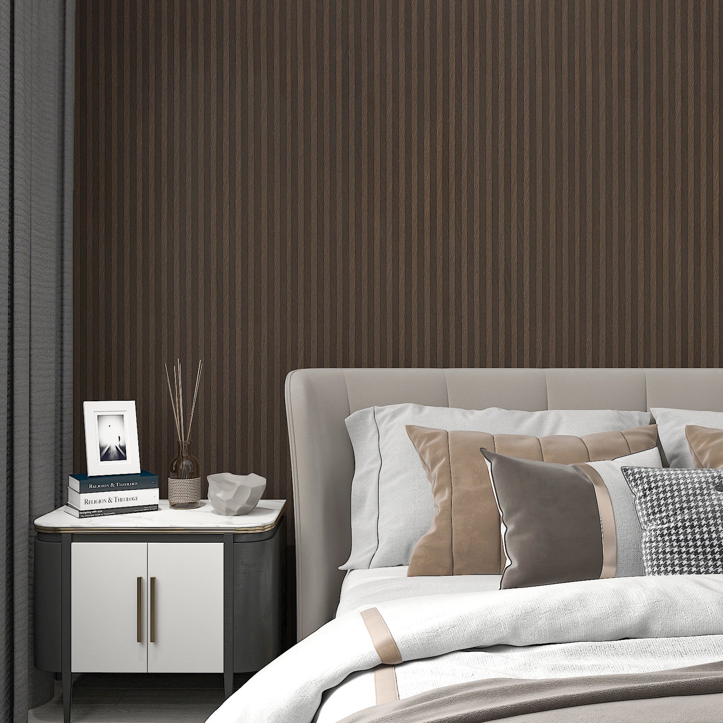 Brown Wooden Slats Wallpaper