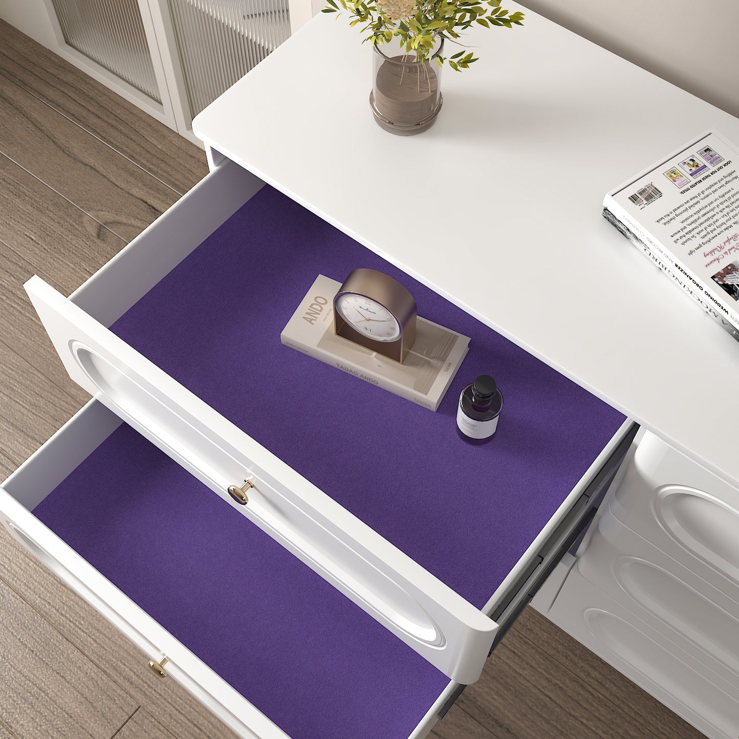 Self Adhesive Purple Velvet Flocking