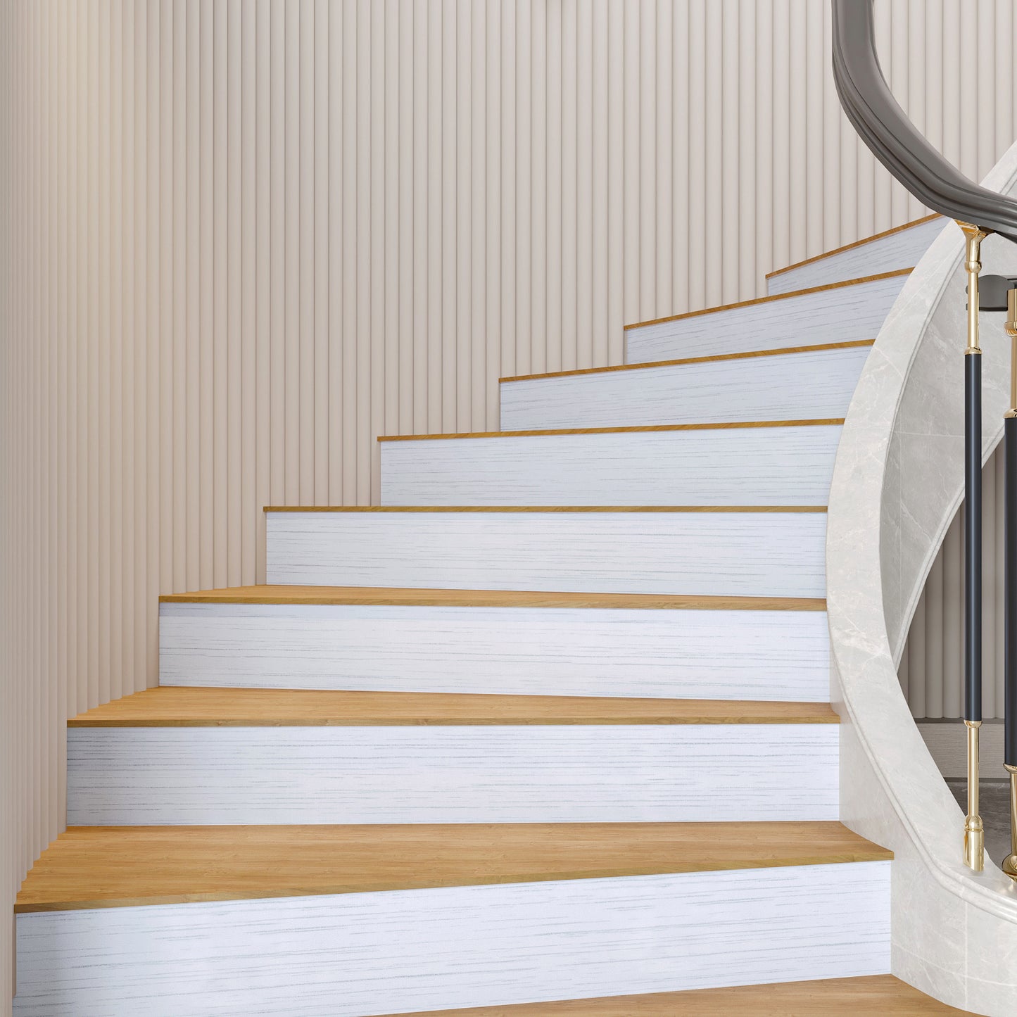 White Textured Grasscloth Wallpaper