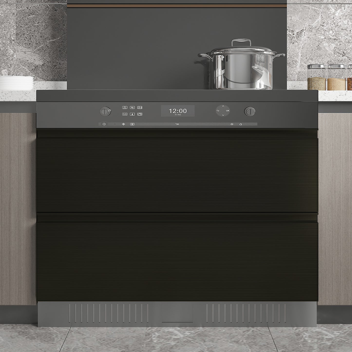 Bronze Black Brushed Stainless Steel Contact Paper