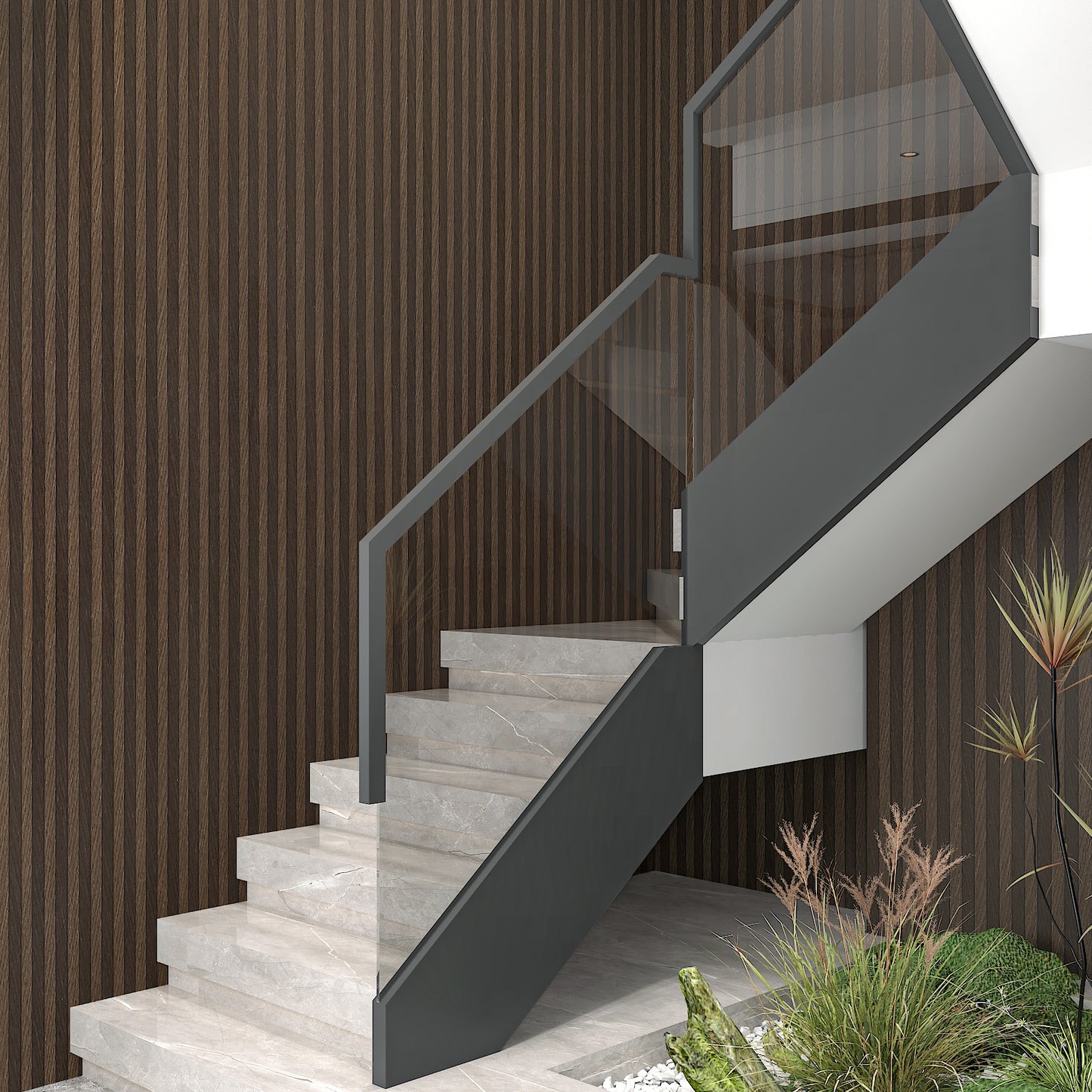 Brown Wooden Slats Wallpaper