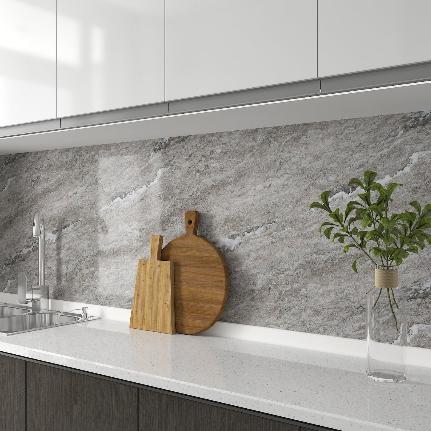 Grey Marble Peel and Stick Contact Paper