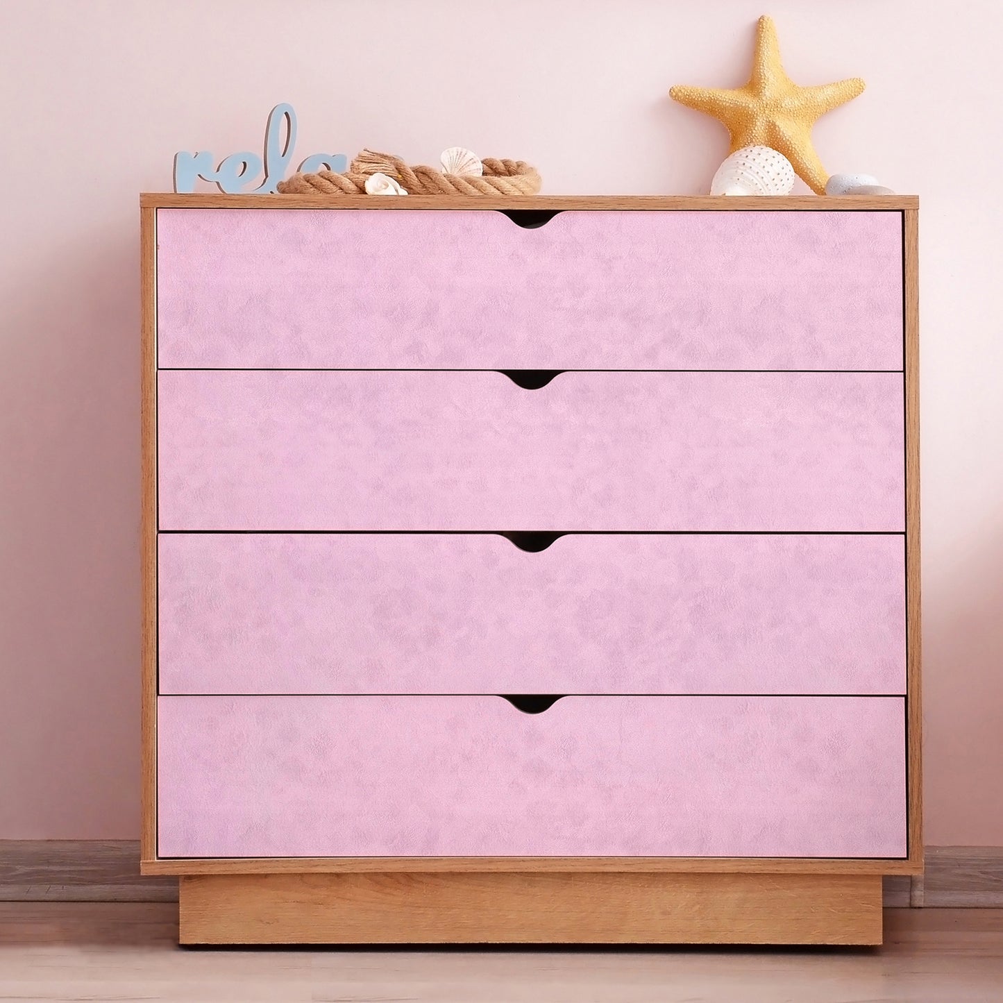 Light Pink Removable Velvet Wallpaper
