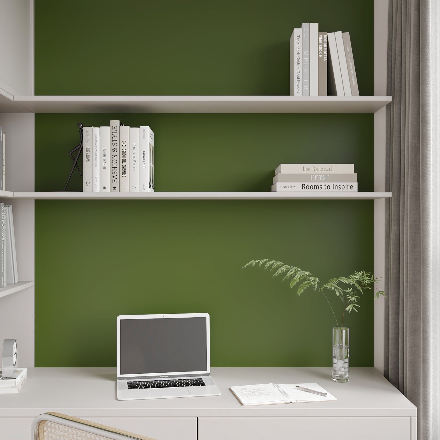 Olive Green Wallpaper Thick Extra