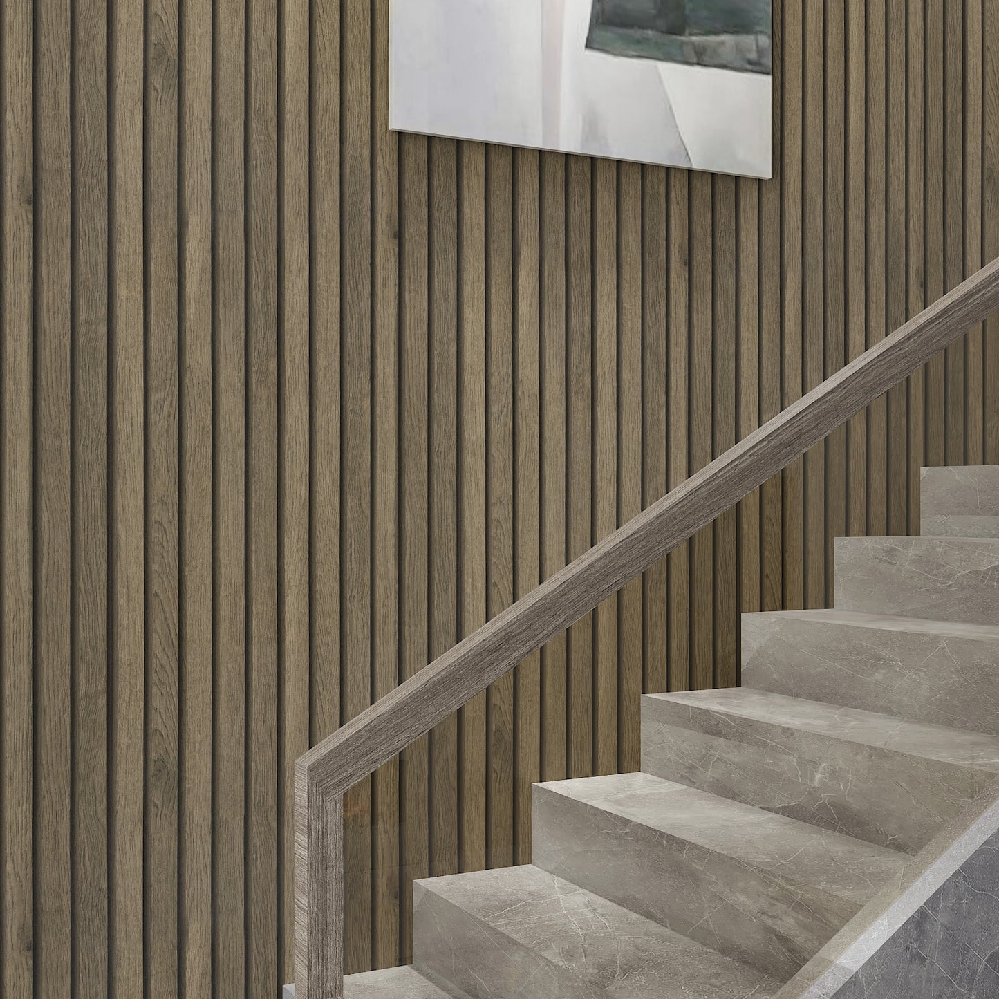 Grey and Yellow Wooden Slats Wallpaper
