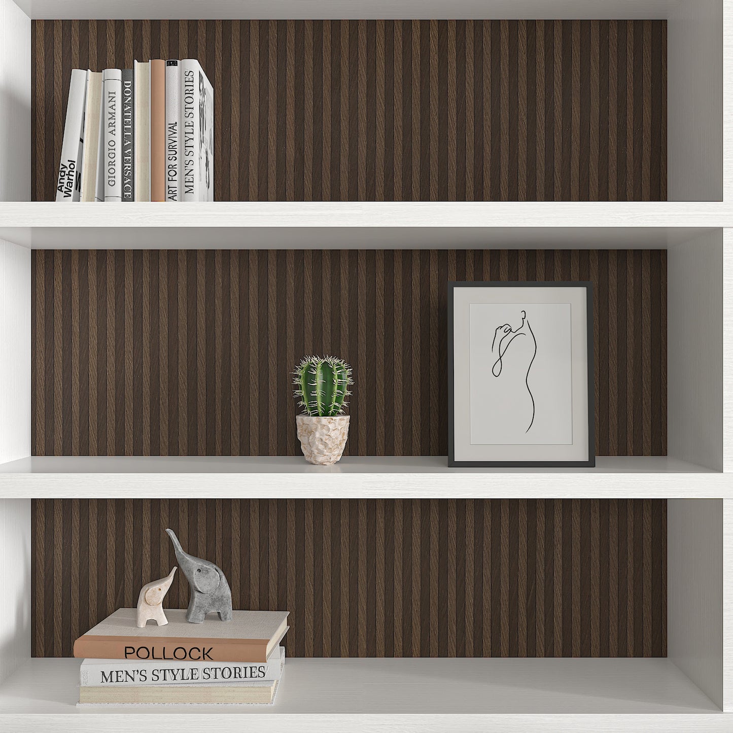 Brown Wooden Slats Wallpaper