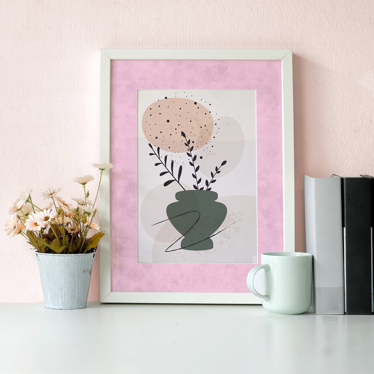 Light Pink Removable Velvet Wallpaper