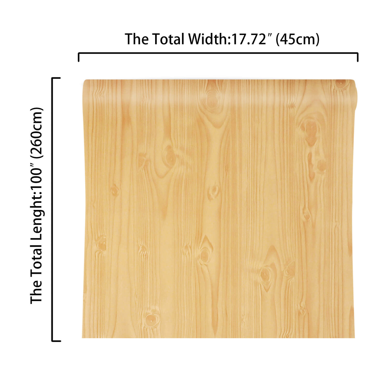 17.7in-wide-100in-long-yellow-wood-vinyl-paper-roll