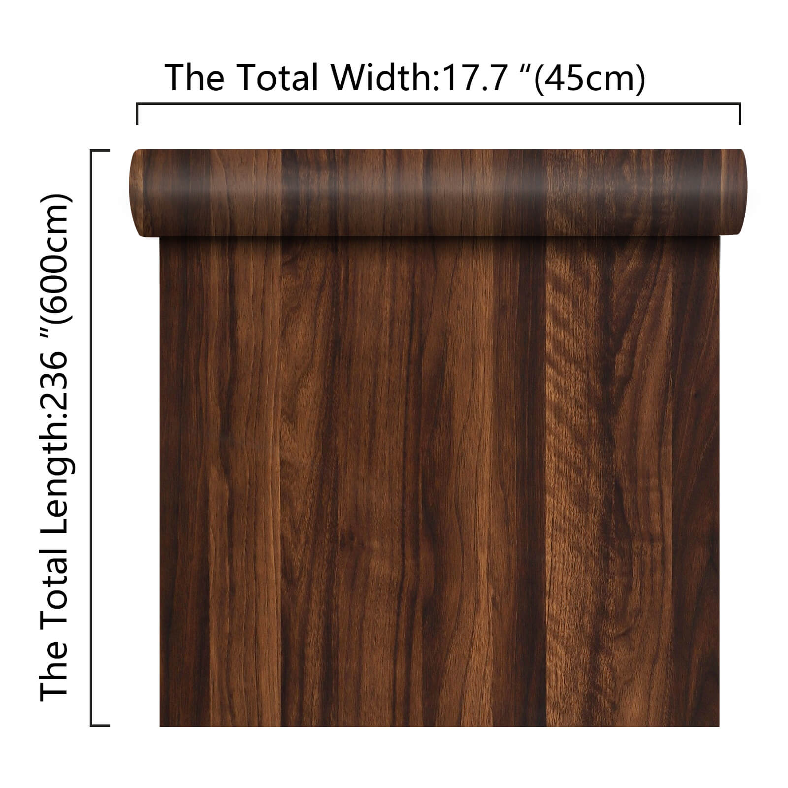    17.7in-wide-236in-long-brown-wood-vinyl-paper-roll