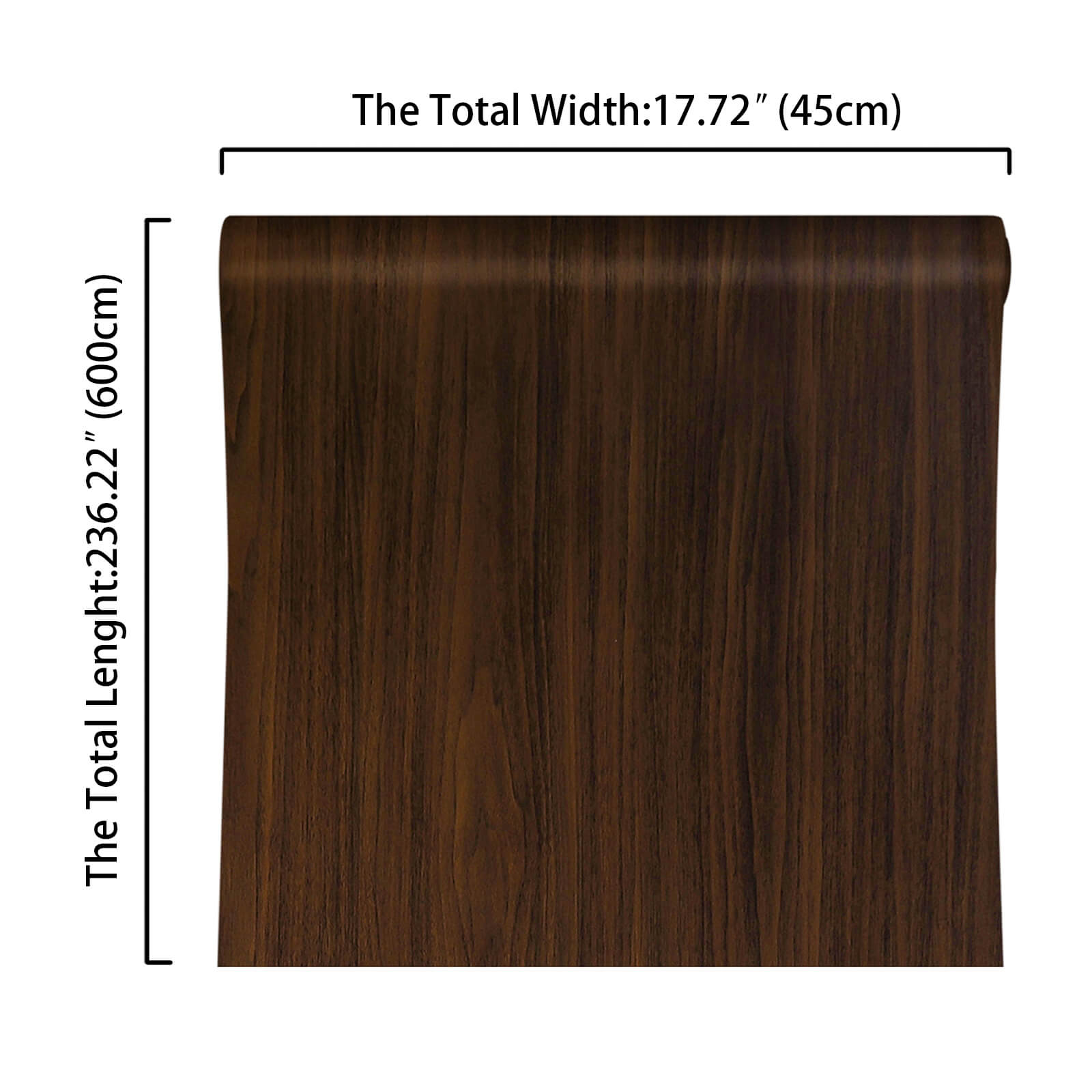        17.7in-wide-236in-long-walnut-wood-vinyl-paper-roll