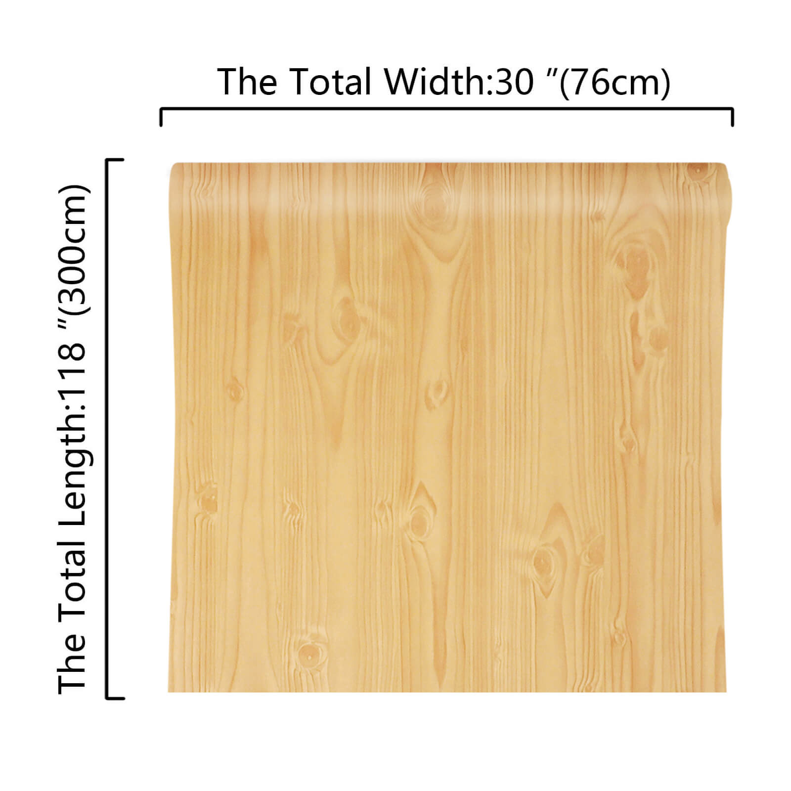 30in-wide-472in-long-yellow-wood-vinyl-paper-roll