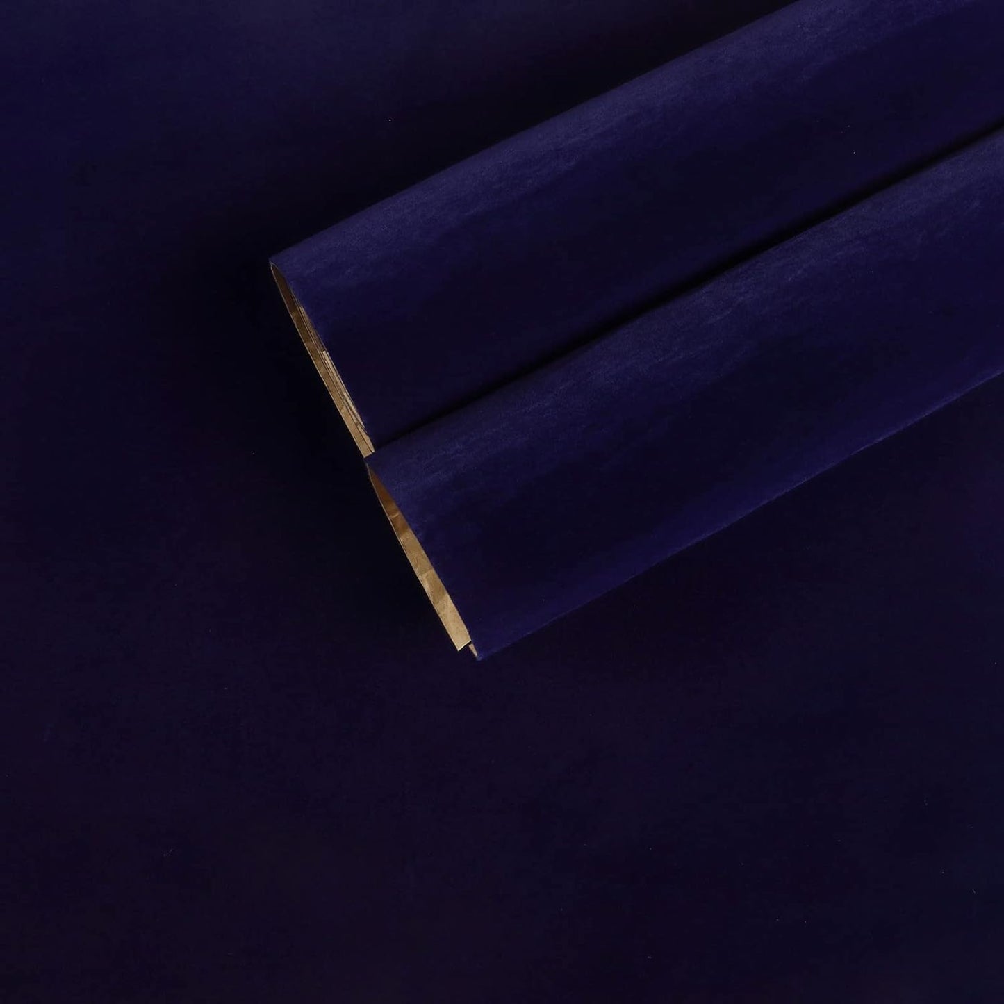 Self Adhesive Dark Blue Velvet Fabric