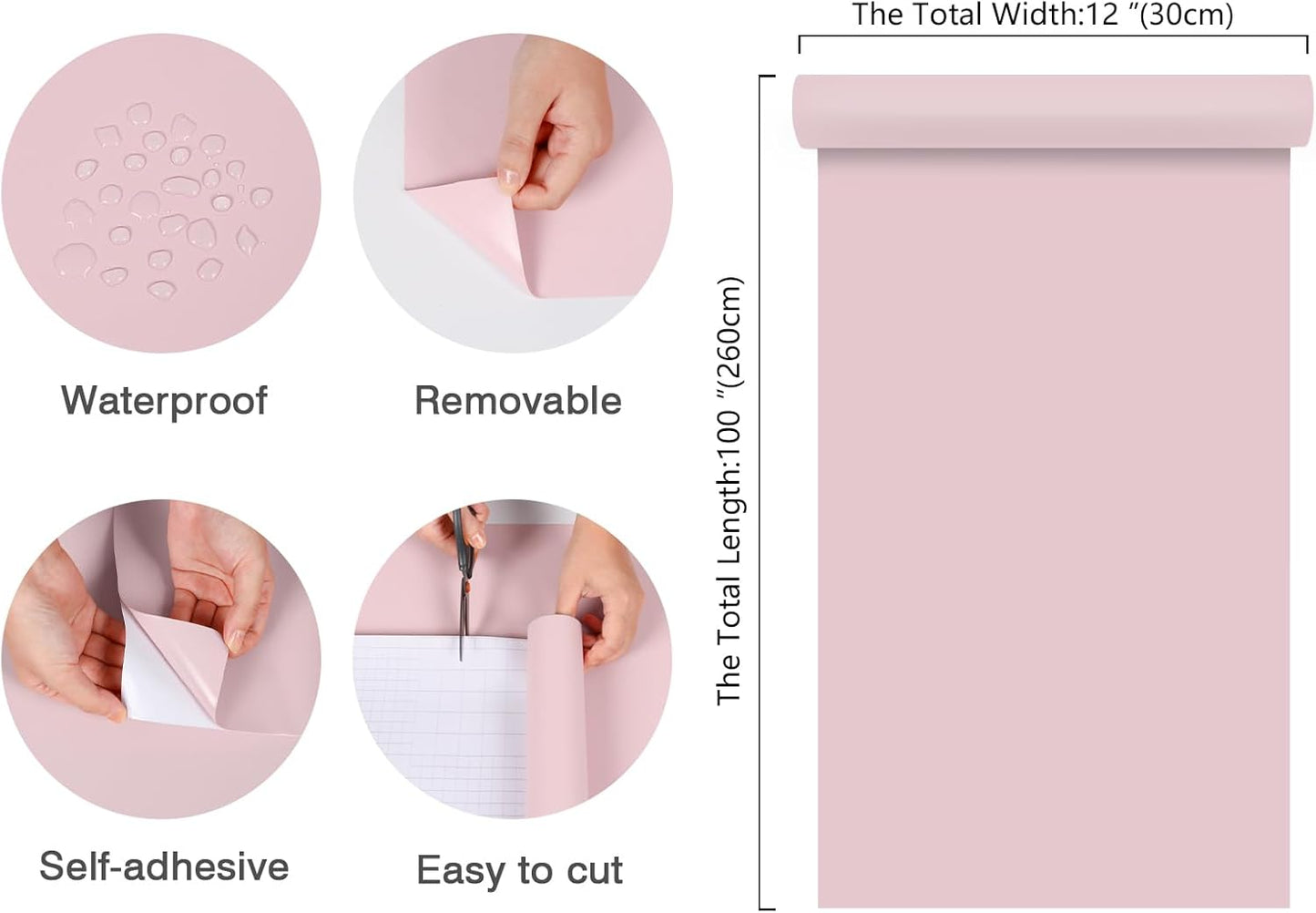 Light Pink Wallpaper Thick Extra