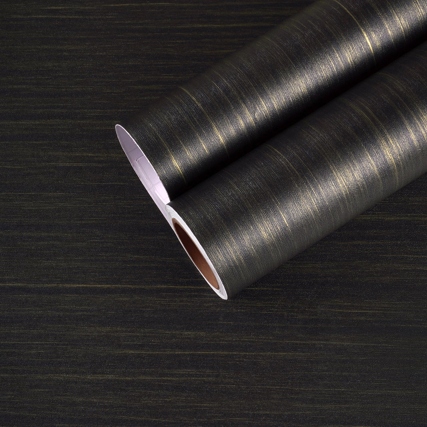 Gold Black Wood Peel and Stick Contact Paper