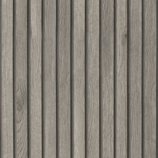 Grey Wooden Slats Wallpaper