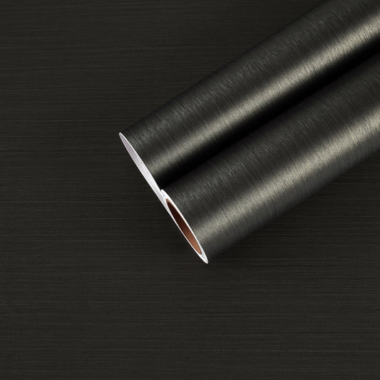 Bronze Black Brushed Stainless Steel Contact Paper