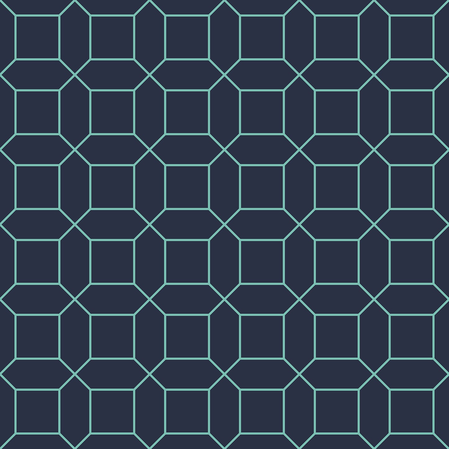 Navy Blue Geometric Wallpaper