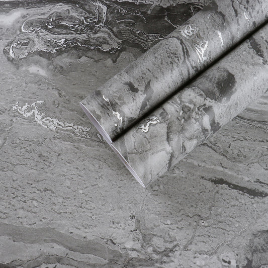 Matte Grey Marble Wallpaper