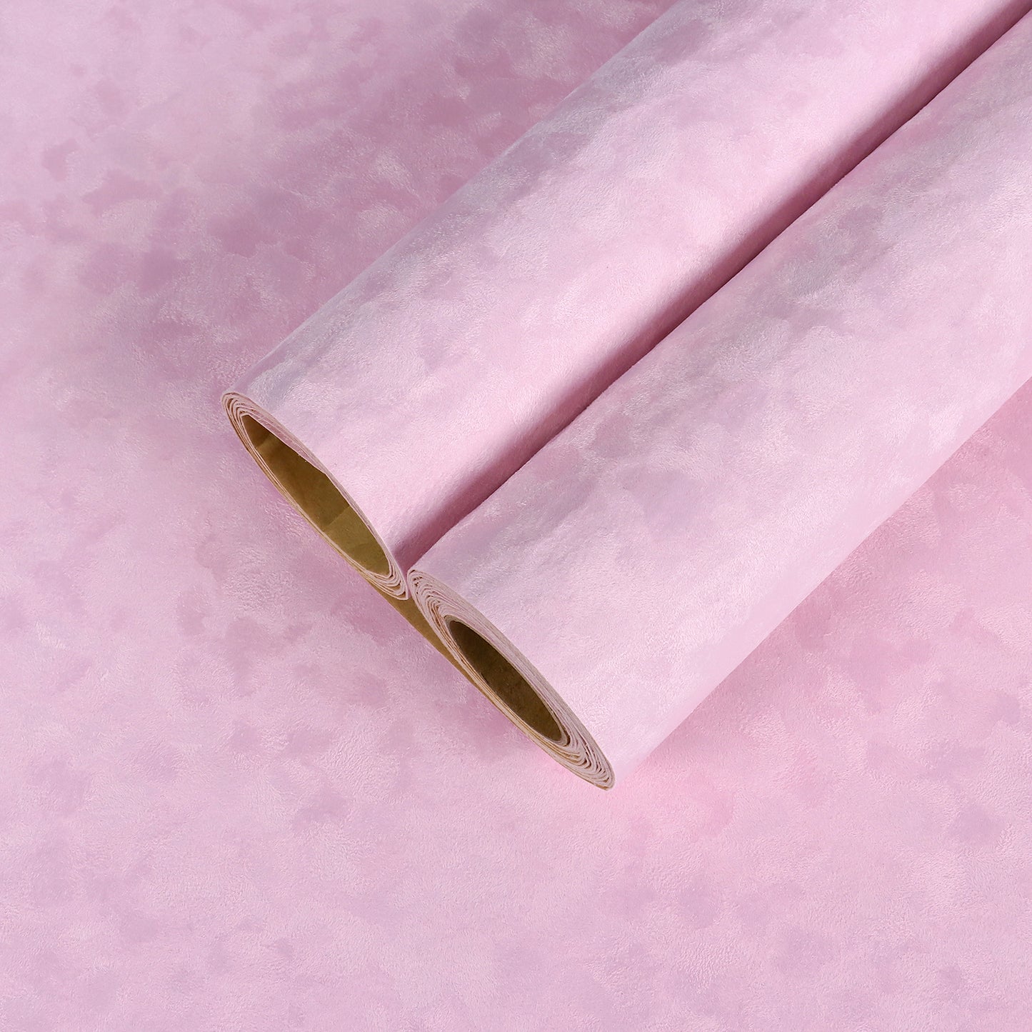 Light Pink Removable Velvet Wallpaper