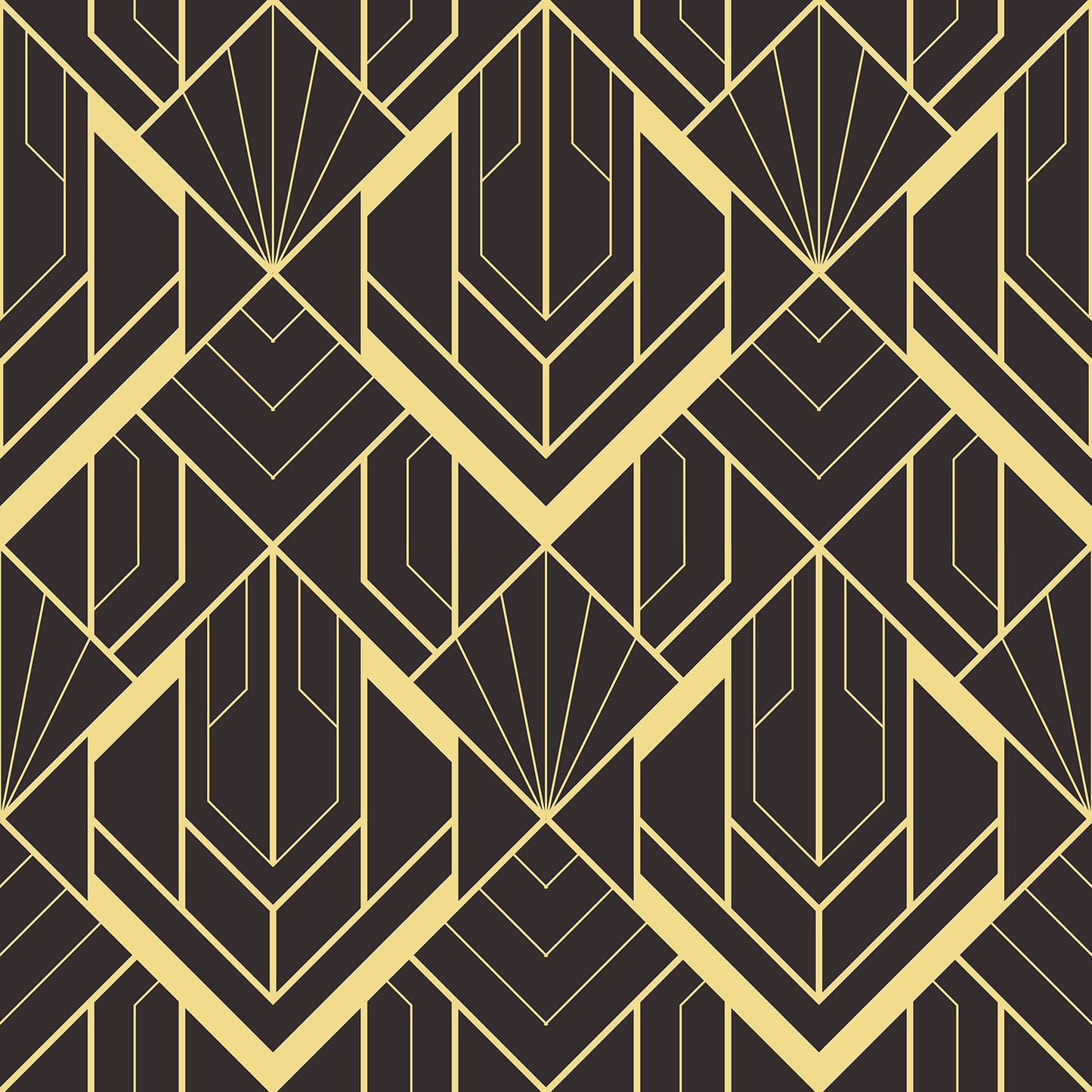 Modern Black and Gold Peel and Stick Wallpaper