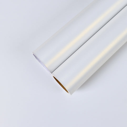 Bright White Stainless Steel Contact Paper