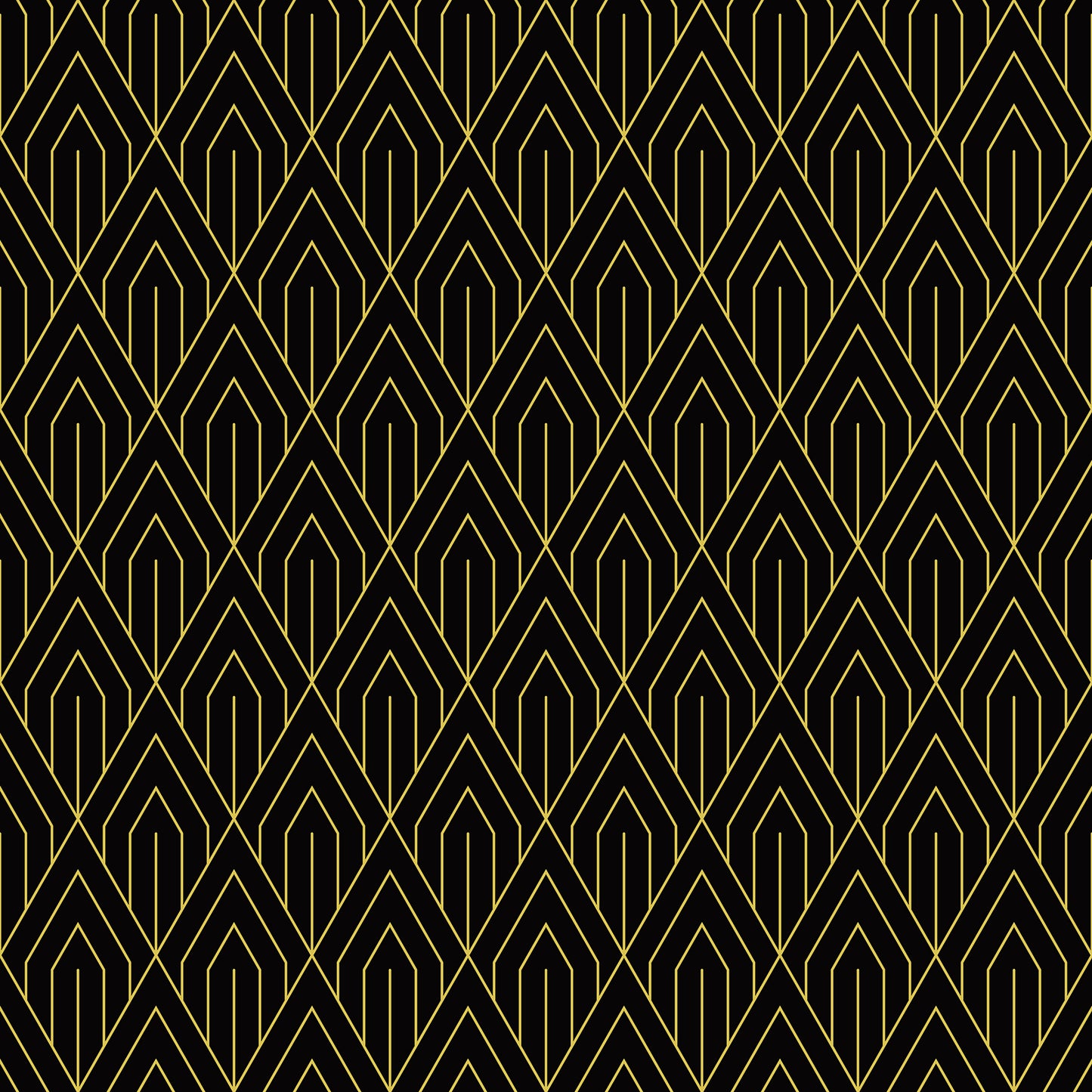 Black and Gold Modern Geometric Wallpaper