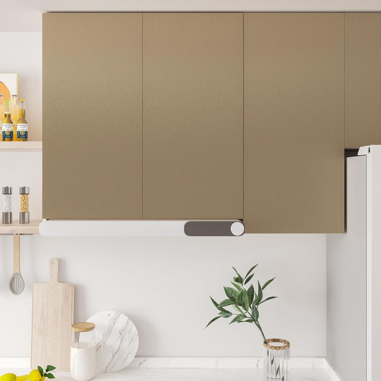 Champagne Gold Brushed Stainless Steel Contact Paper