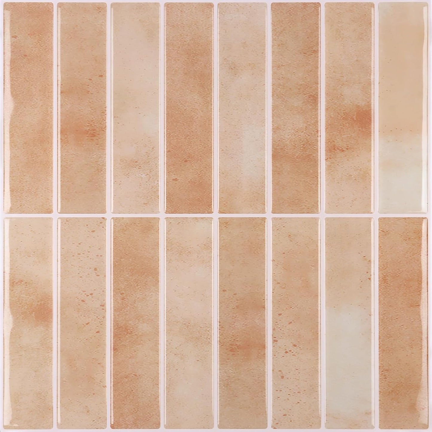 Rust Orange Subway Backsplash Tile