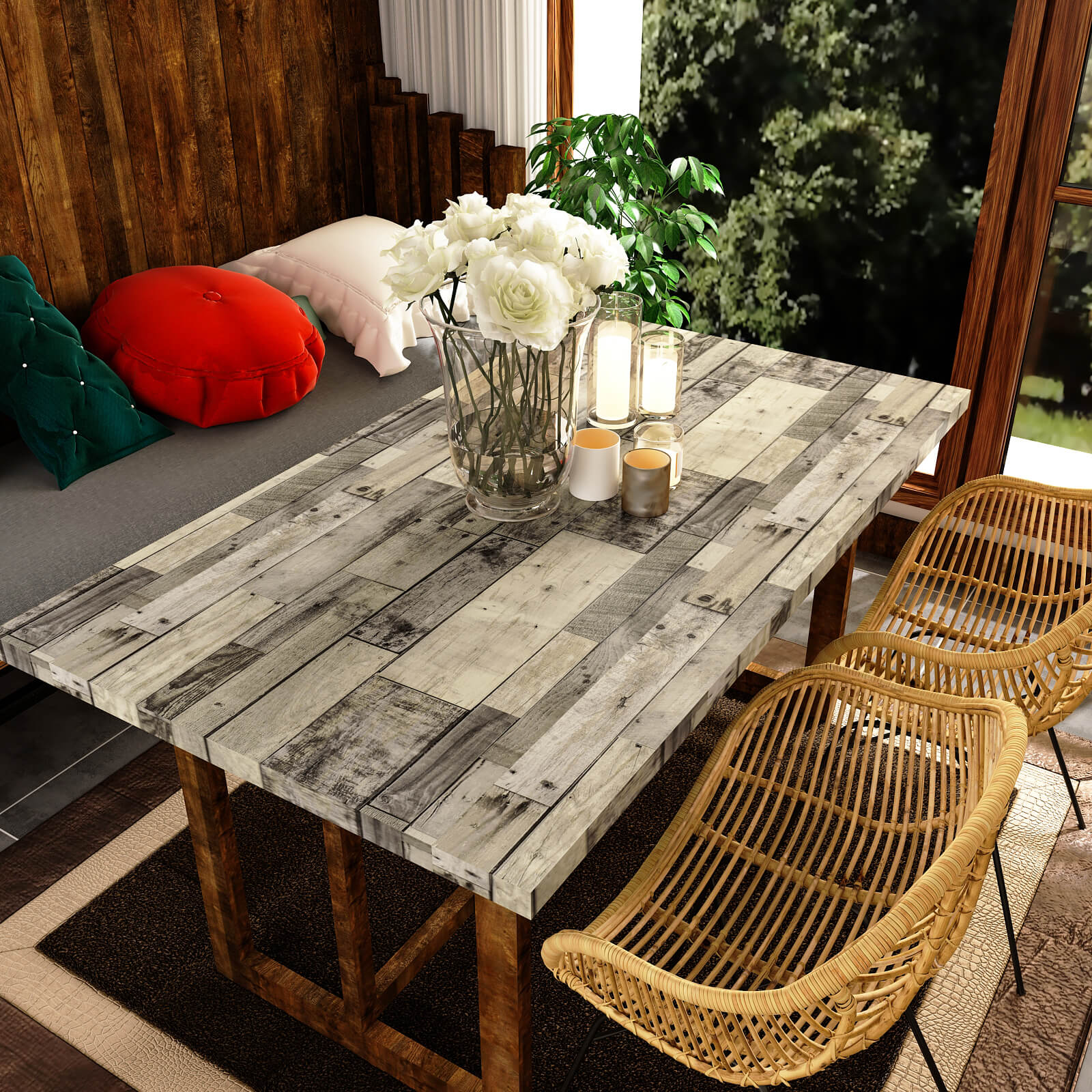 faux-light-brown-distressed-wood-plank-vinyl-stick-on-countertop